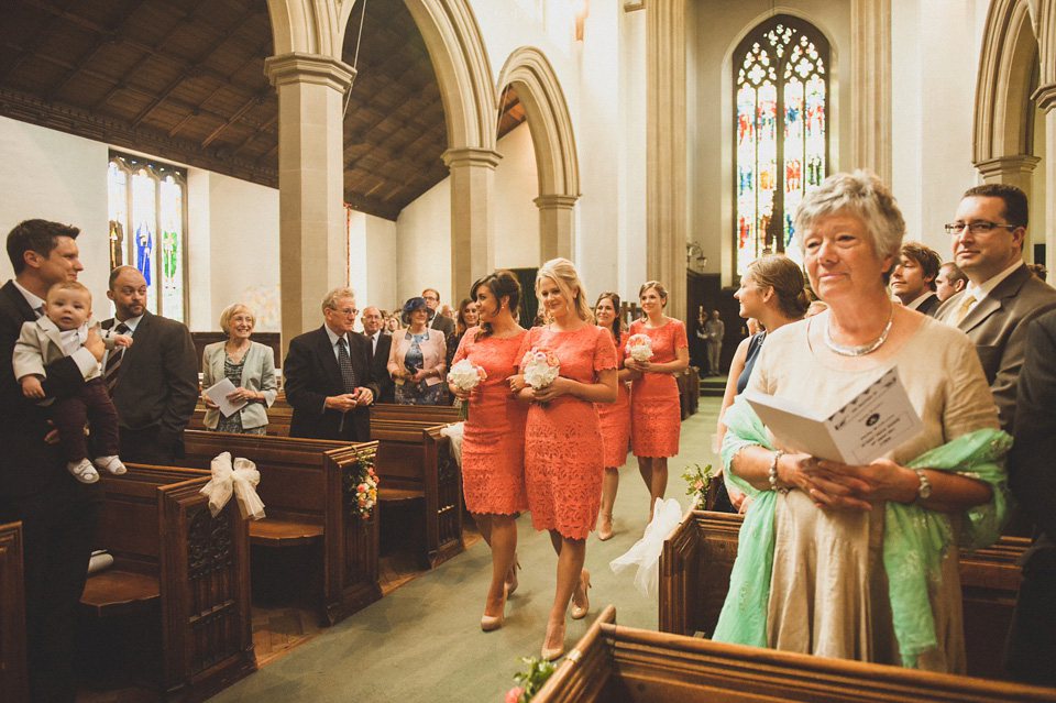 village hall wedding, northumberland weddings, alexa penberty photography, coral colour weddings, summer weddings