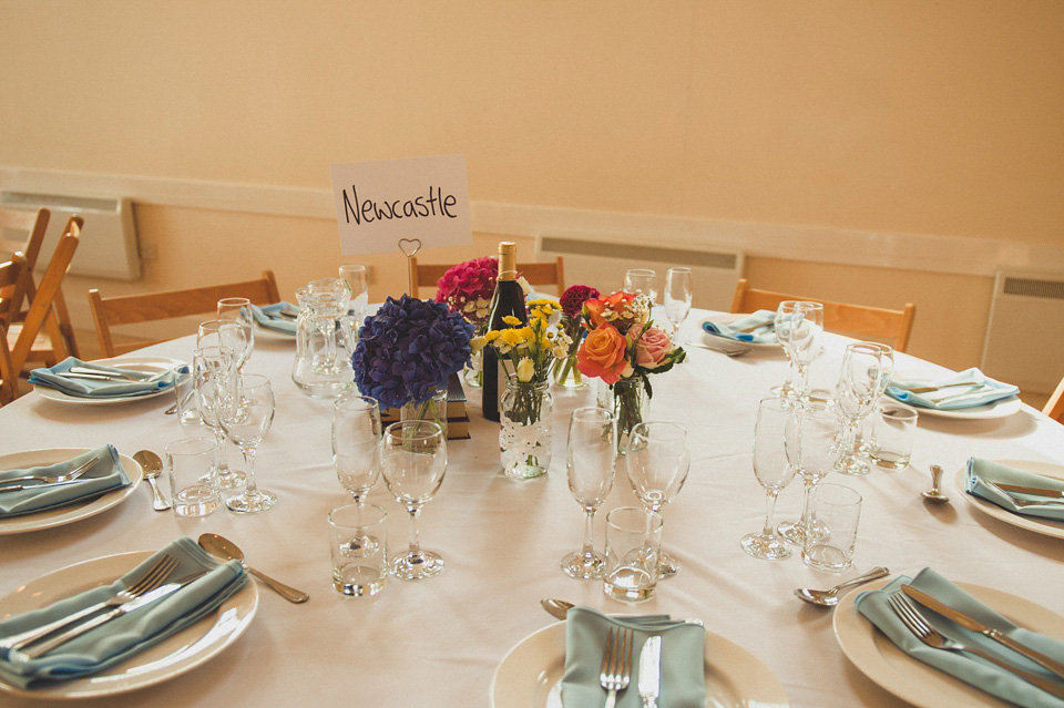 village hall wedding, northumberland weddings, alexa penberty photography, coral colour weddings, summer weddings