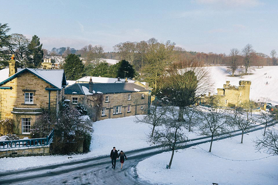 maggie sottero, snowy wedding, winter wedding, brighton photography