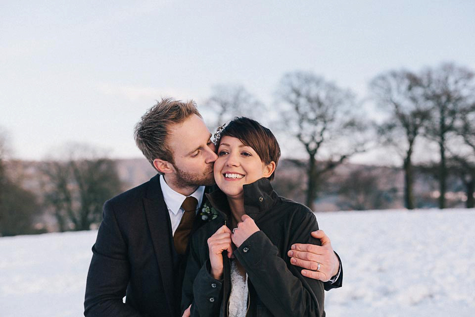 maggie sottero, snowy wedding, winter wedding, brighton photography