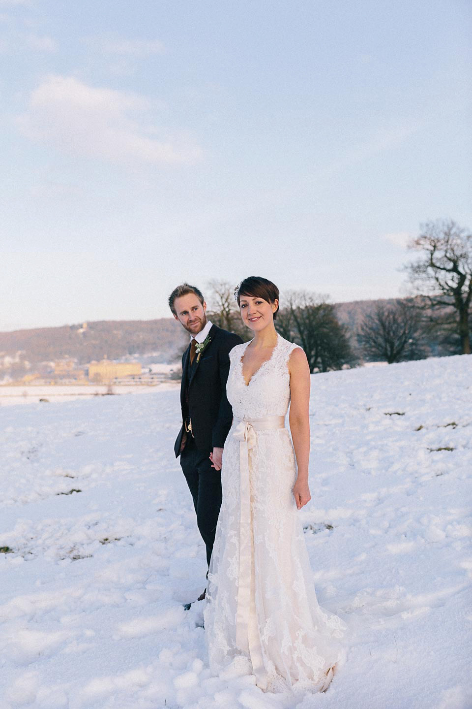 maggie sottero, snowy wedding, winter wedding, brighton photography