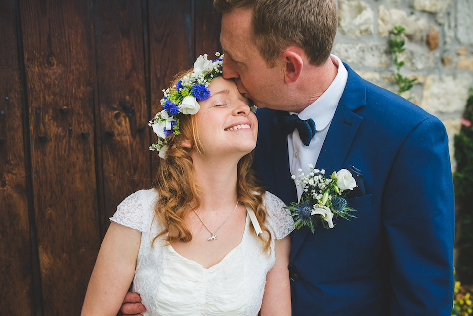 wpid354572 1930s vintage wedding dress flower crown yorkshire dales wedding 8