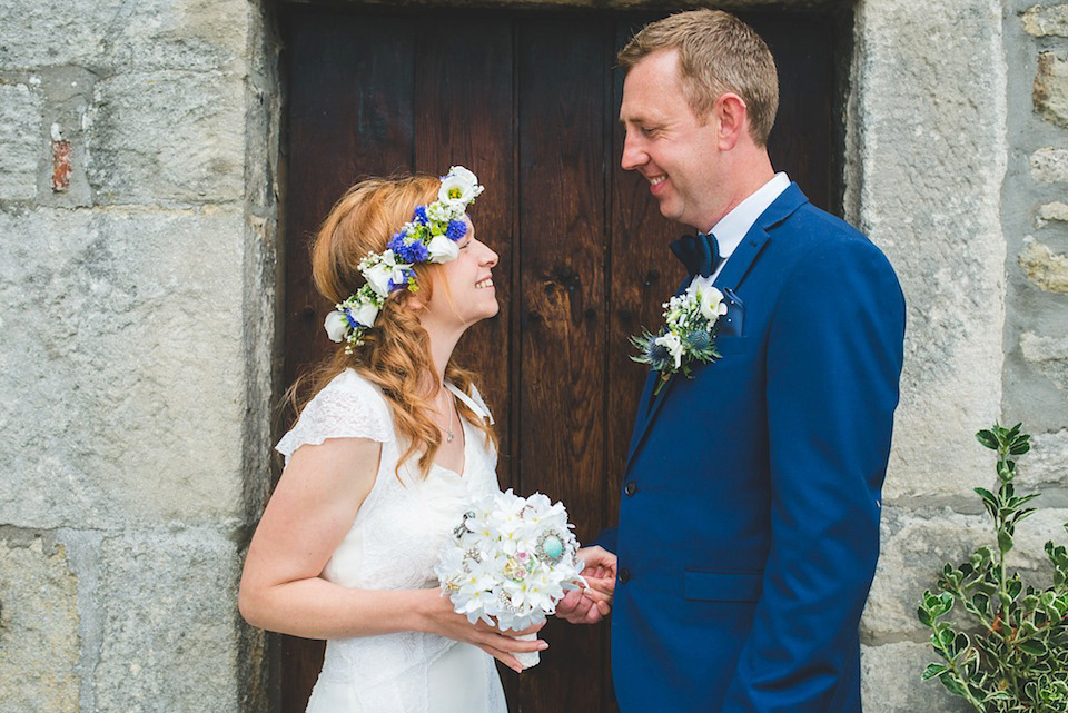 wpid354661 1930s vintage wedding dress flower crown yorkshire dales wedding 51