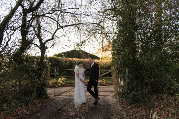 A 1960’s Vintage Wedding Dress for a Relaxed Winter Wedding