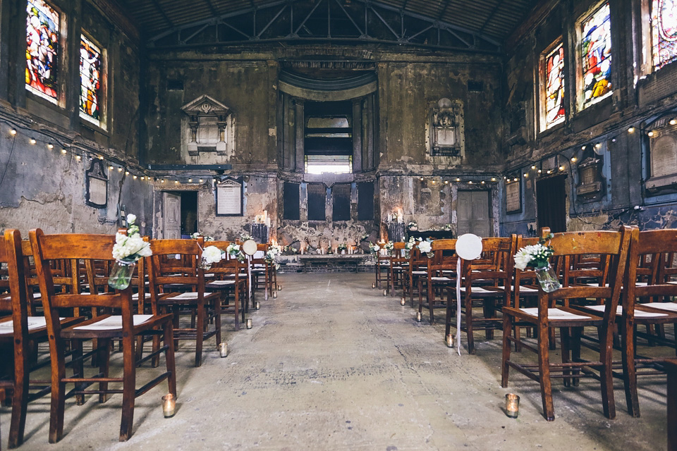 bride to bijoux, the asylum chapel peckham, 1930s vintage, zoe noble photography