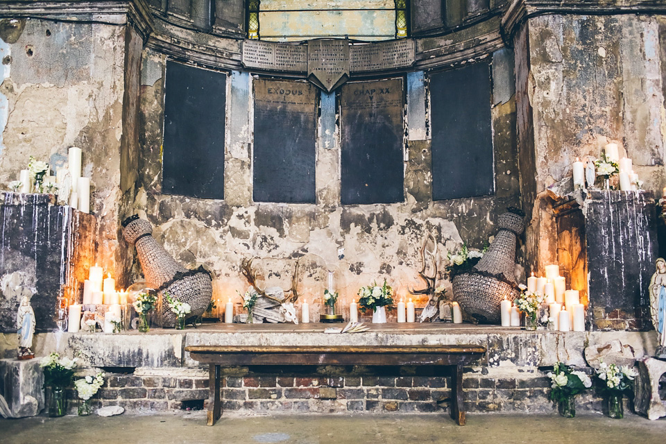 bride to bijoux, the asylum chapel peckham, 1930s vintage, zoe noble photography