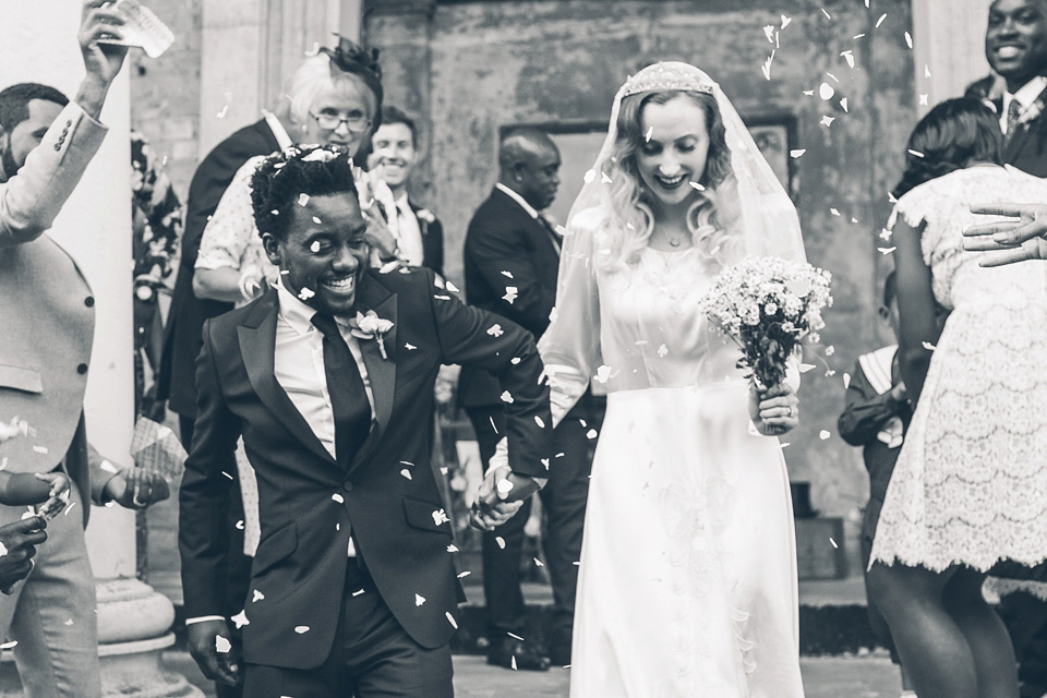 bride to bijoux, the asylum chapel peckham, 1930s vintage, zoe noble photography