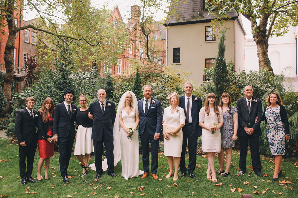 slipper satin, charlie brear, london pub wedding, LM Weddings Photography