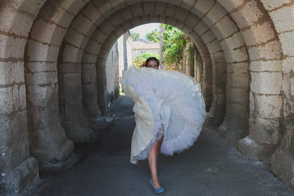 french wedding, wedding in france, sally t photography, 50s wedding dress