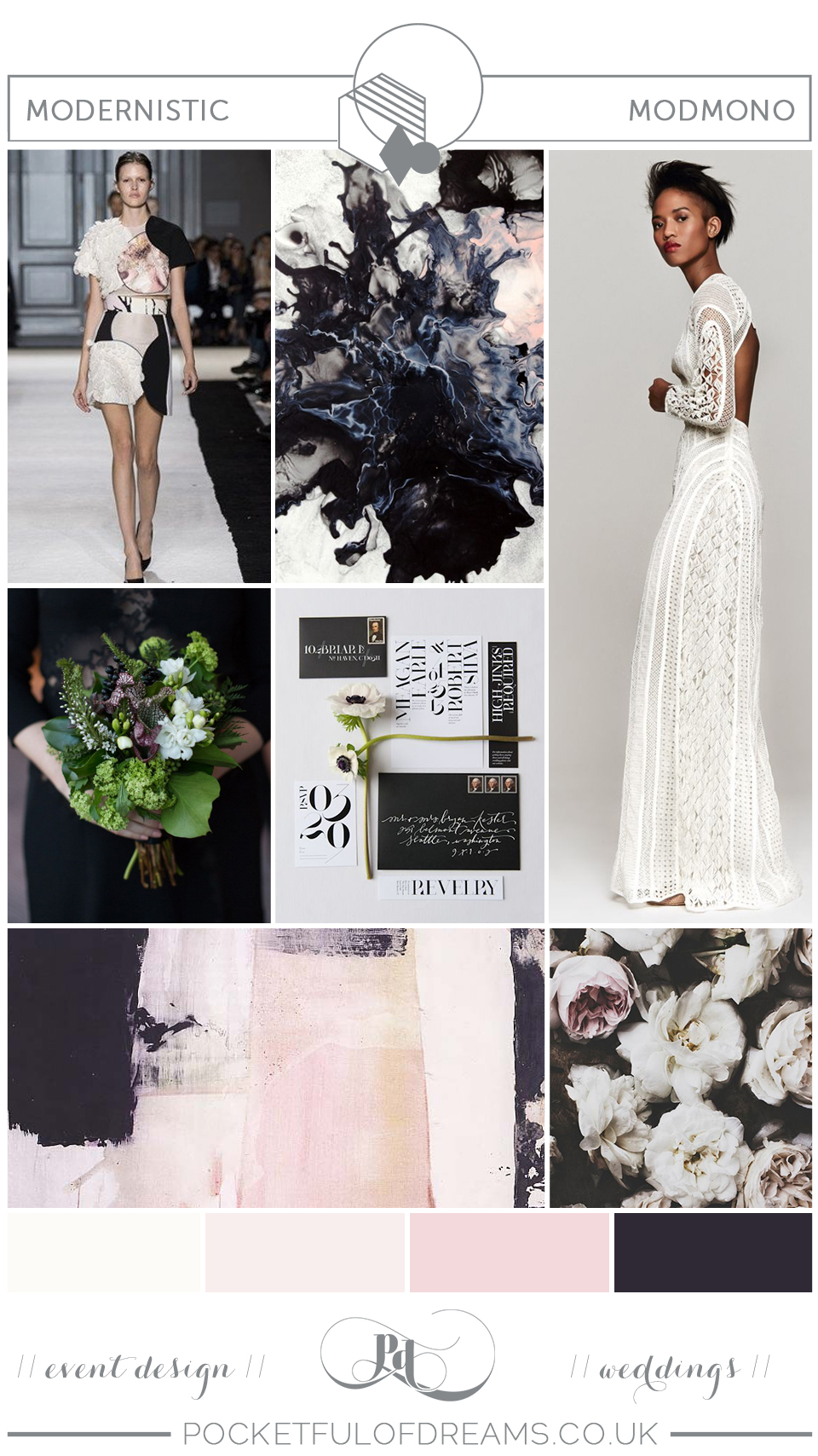 Modern Monochrome Wedding Inspiration