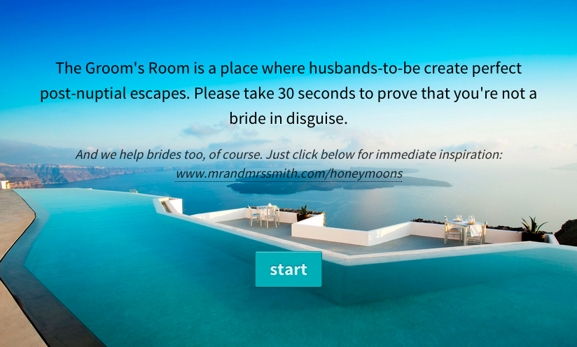 This is not for brides! Grooms, click here please...