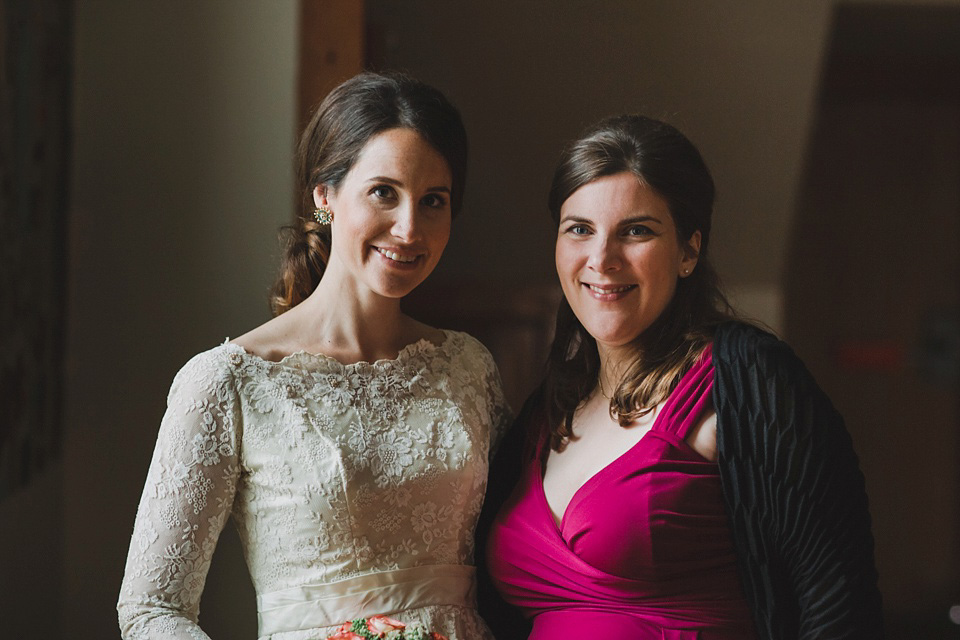 An original 1960s vintage wedding dress worn by Bride Jen for her sweet and stylish Minnesota wedding. Photography by Carla Boecklin. Carla Boecklin photography, Minnesota weddings, 1960's vintage