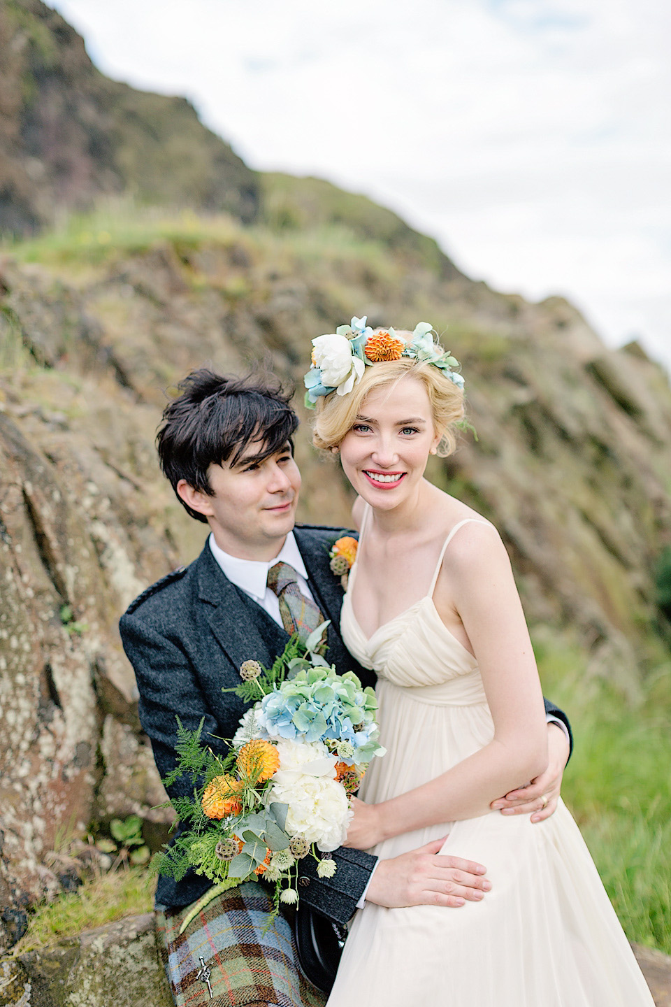 jenni mlear, weddings in scotland, kilt, shareen