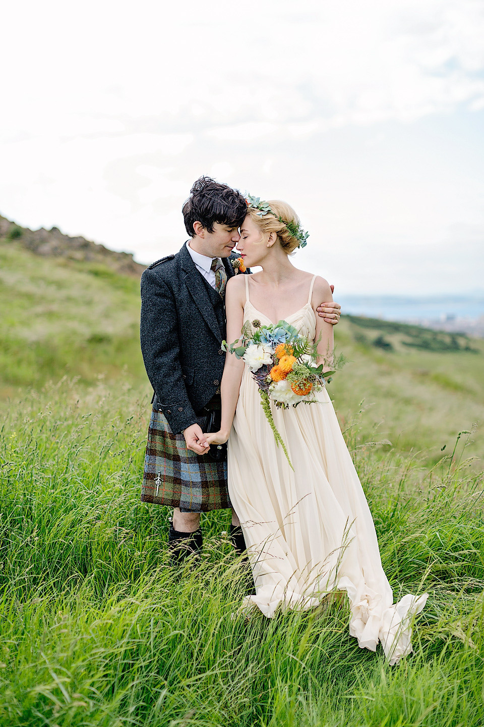 jenni mlear, weddings in scotland, kilt, shareen