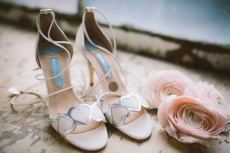 Charlotte Mills Wedding shoes, Jonny Draper Photography