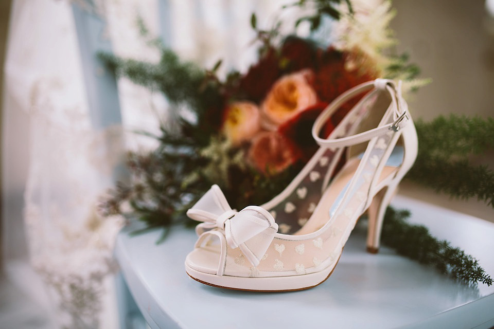 Charlotte Mills Wedding shoes, Jonny Draper Photography