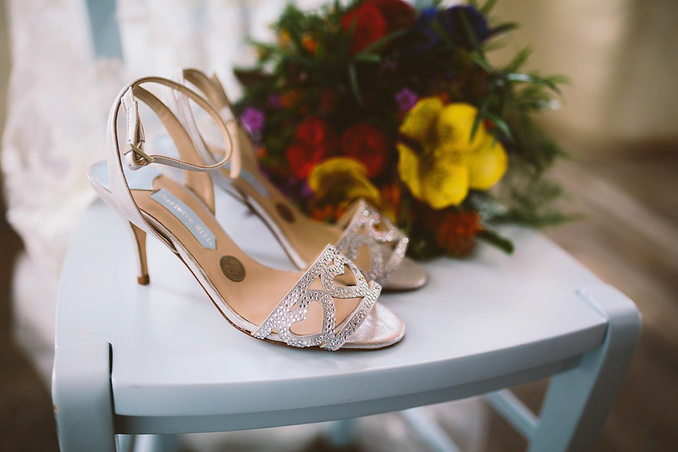 Charlotte Mills Wedding shoes, Jonny Draper Photography