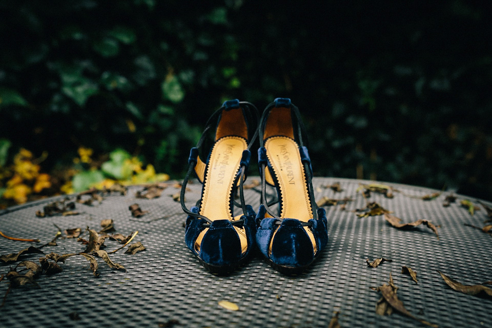 A Sarah Seven Sequin Dress for a Glamorous Autumn Wedding at Hampton Court House. Images by Eclection Photography.