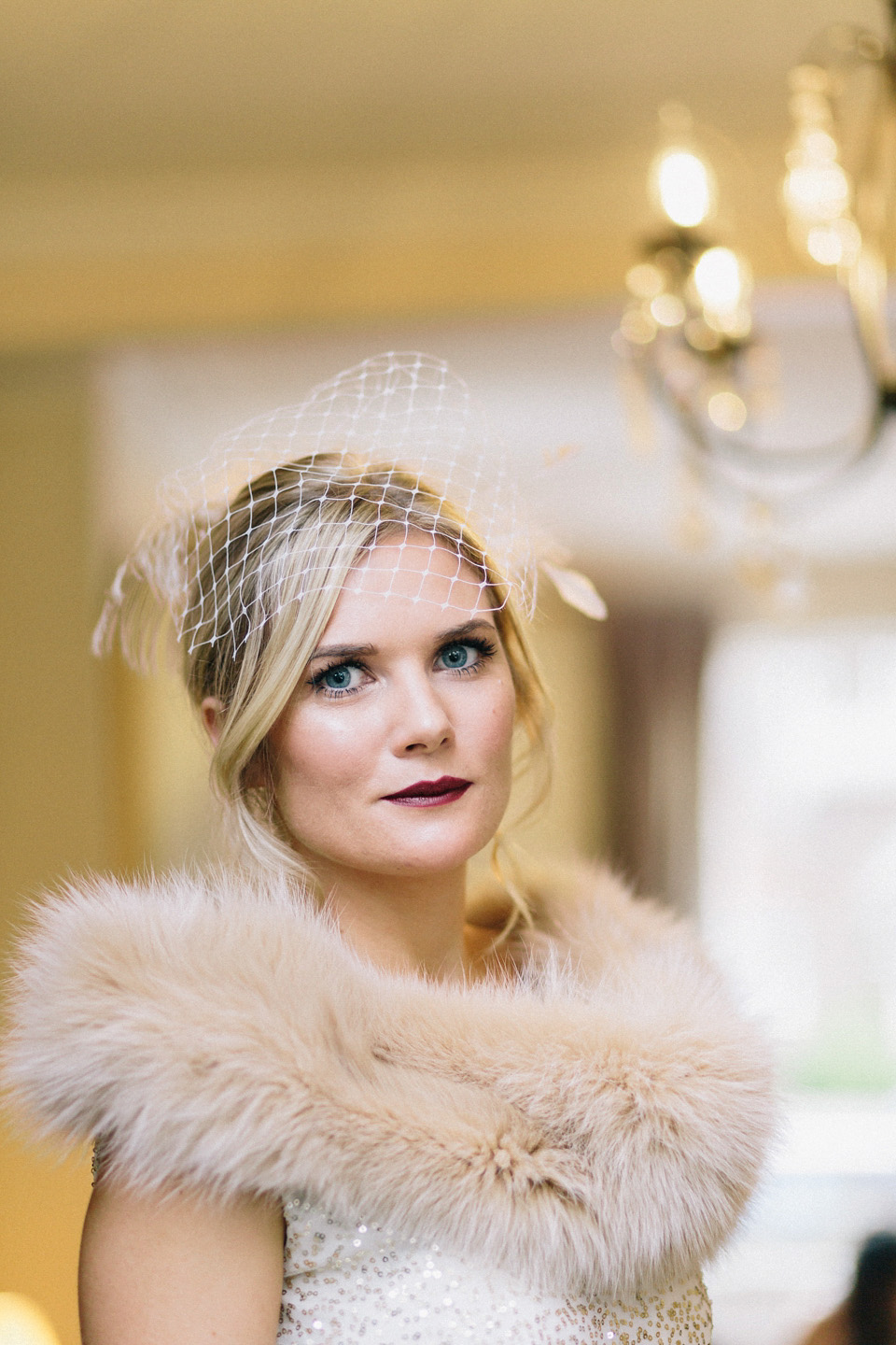 A Sarah Seven Sequin Dress for a Glamorous Autumn Wedding at Hampton Court House. Images by Eclection Photography.