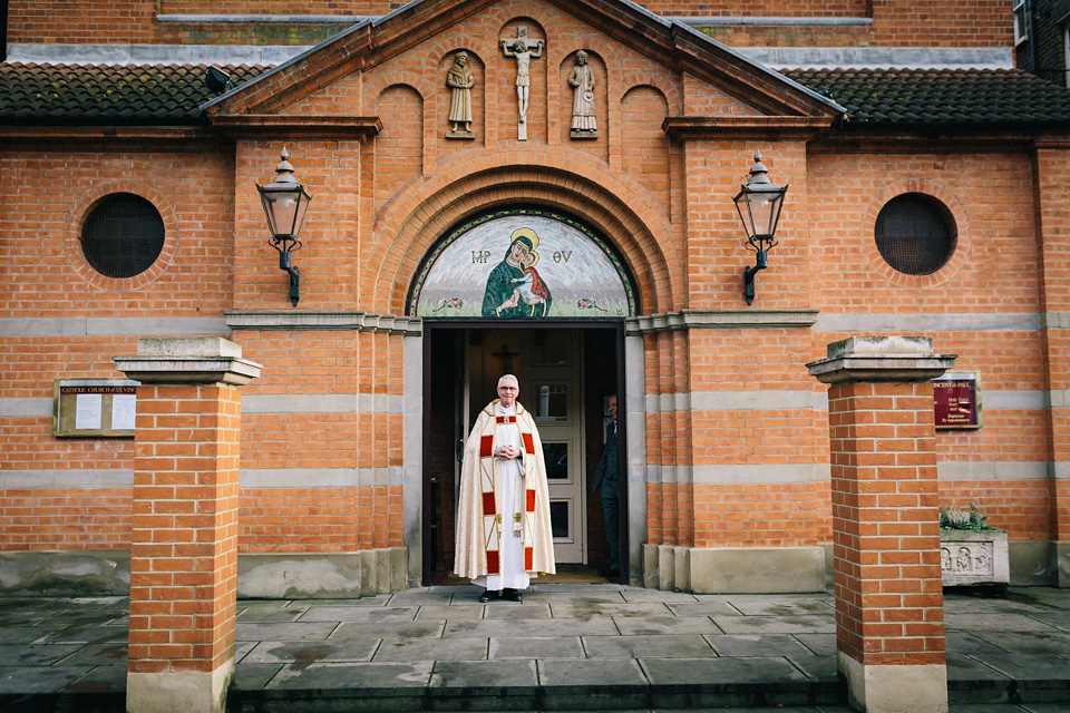 A Sarah Seven Sequin Dress for a Glamorous Autumn Wedding at Hampton Court House. Images by Eclection Photography.