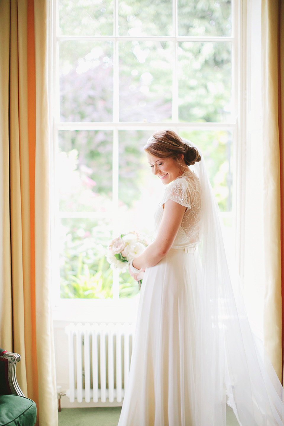 rose pink wedding, dentelle by jenny packham, elegant romantic wedding