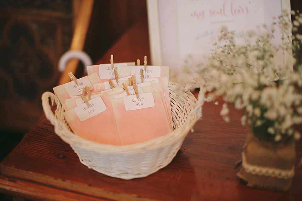 rose pink wedding, dentelle by jenny packham, elegant romantic wedding