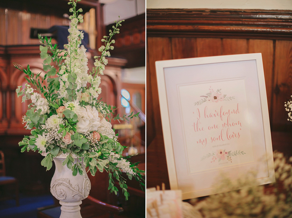 rose pink wedding, dentelle by jenny packham, elegant romantic wedding