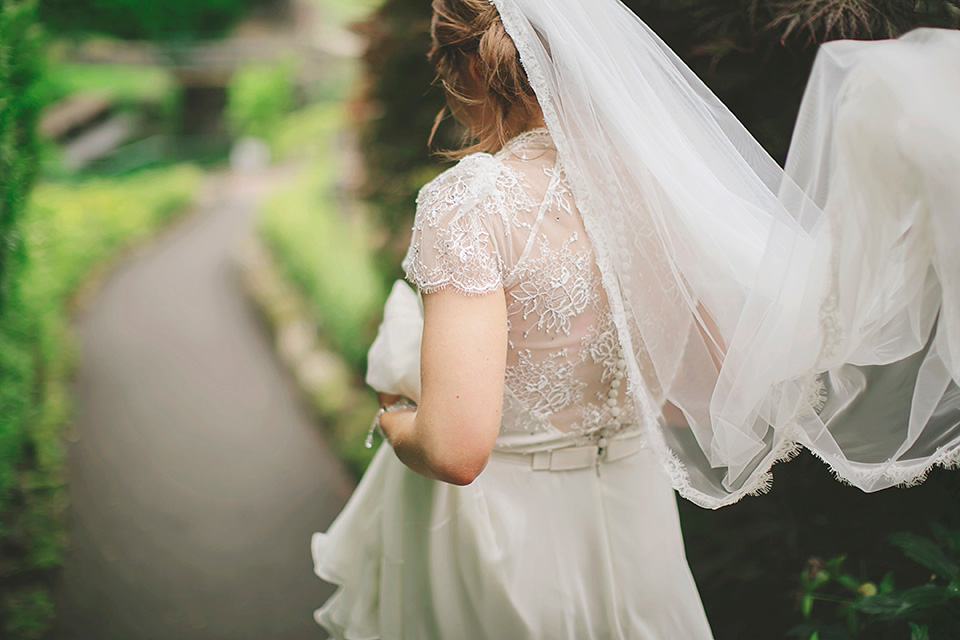 rose pink wedding, dentelle by jenny packham, elegant romantic wedding