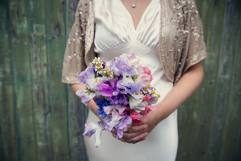 purple wedding bouquet