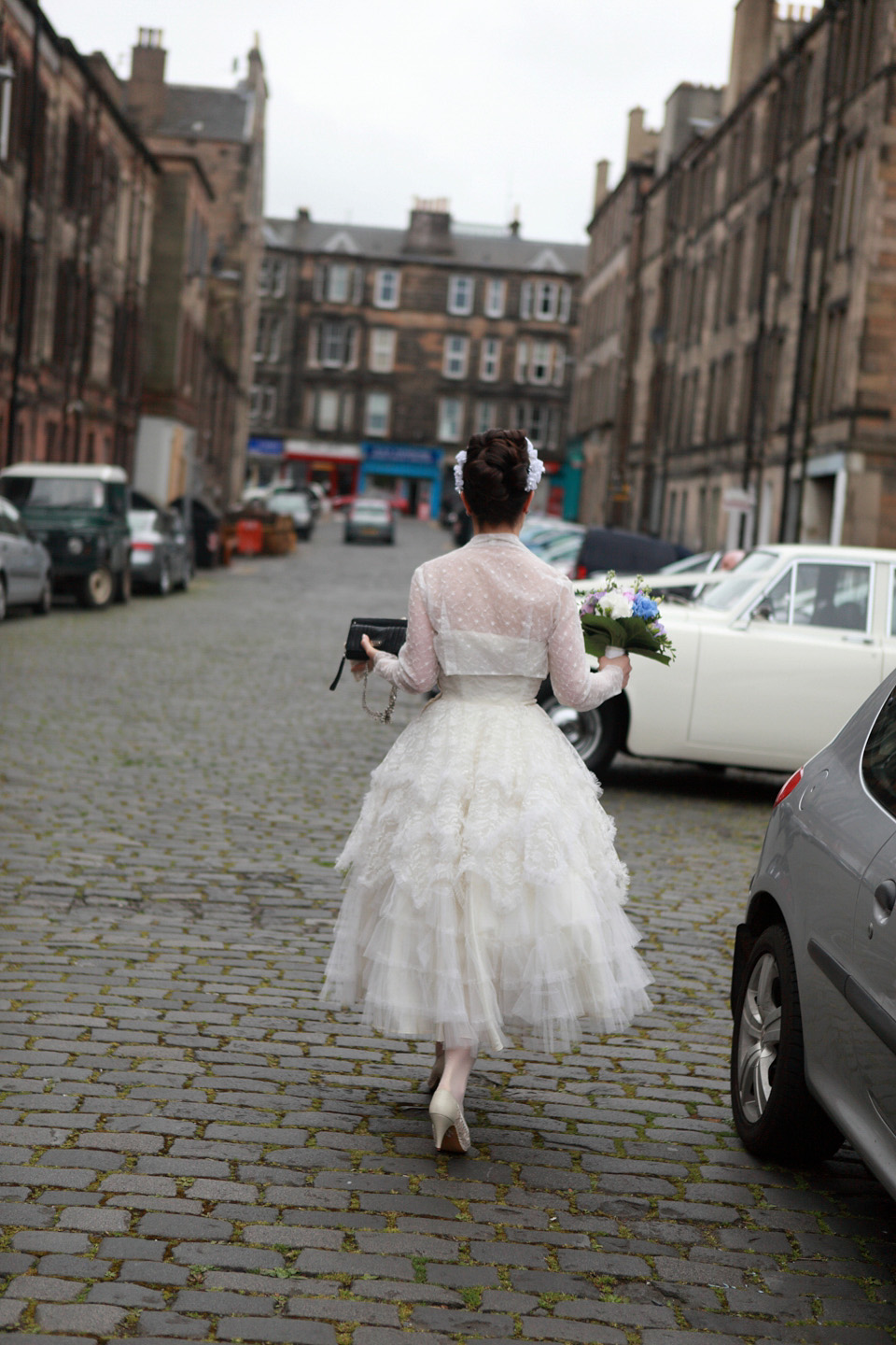 1950s bride, rock n roll bride, rock n roll wedding, loraine ross photography, 50s vintage wedding dress