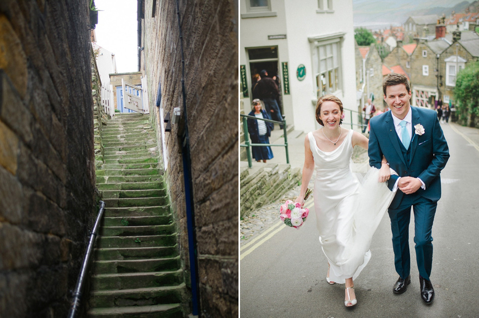 robin hoods bay wedding, seaside wedding, coastal weddings, stephanie swann photography