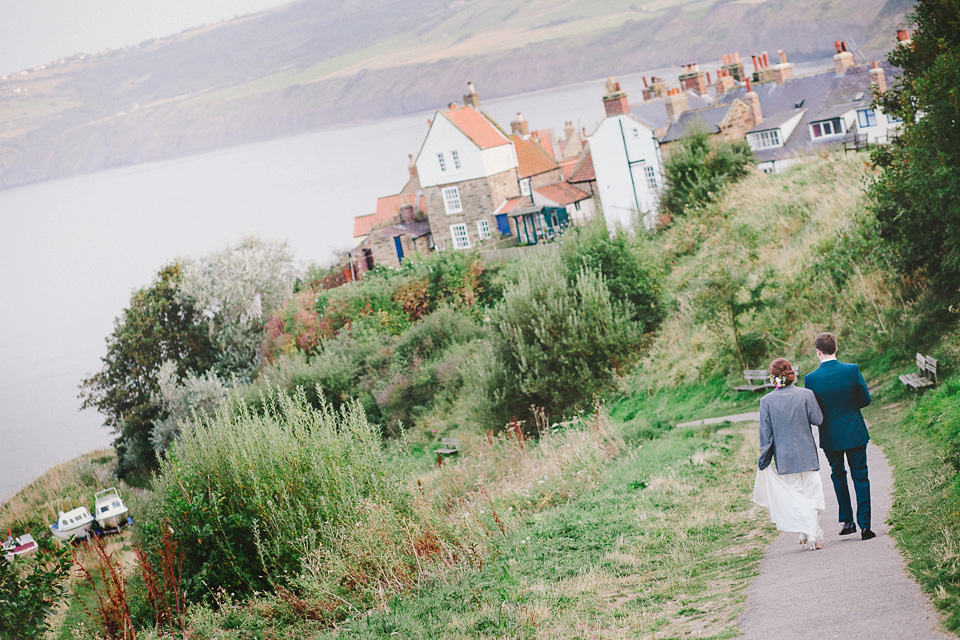 robin hoods bay wedding, seaside wedding, coastal weddings, stephanie swann photography