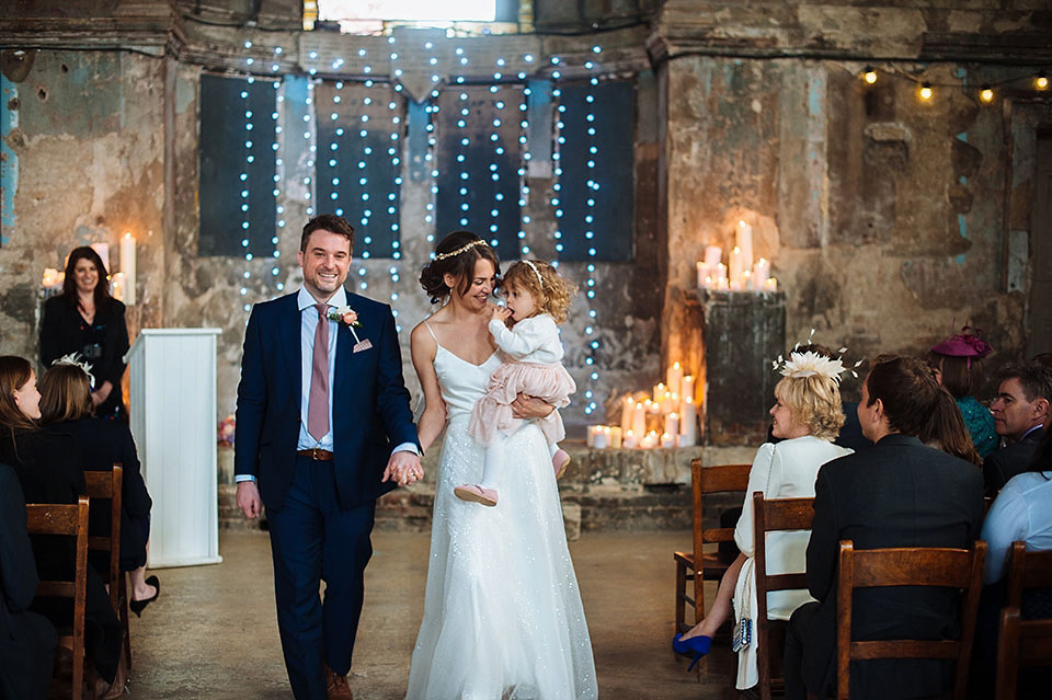 charlie brear, sequin wedding dress, the asylum peckham, london bride, london weddings, angela ward-brown photography