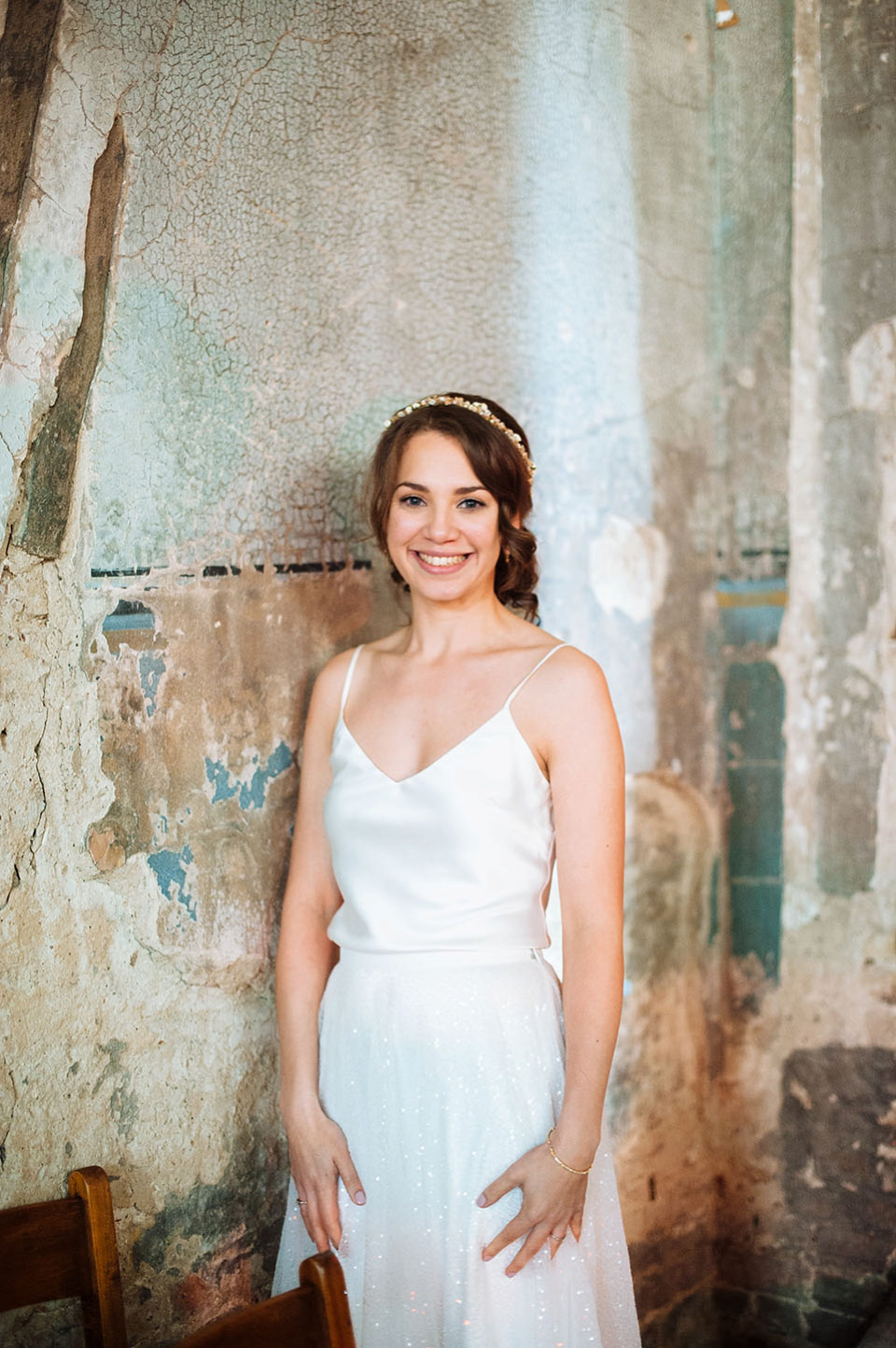 charlie brear, sequin wedding dress, the asylum peckham, london bride, london weddings, angela ward-brown photography