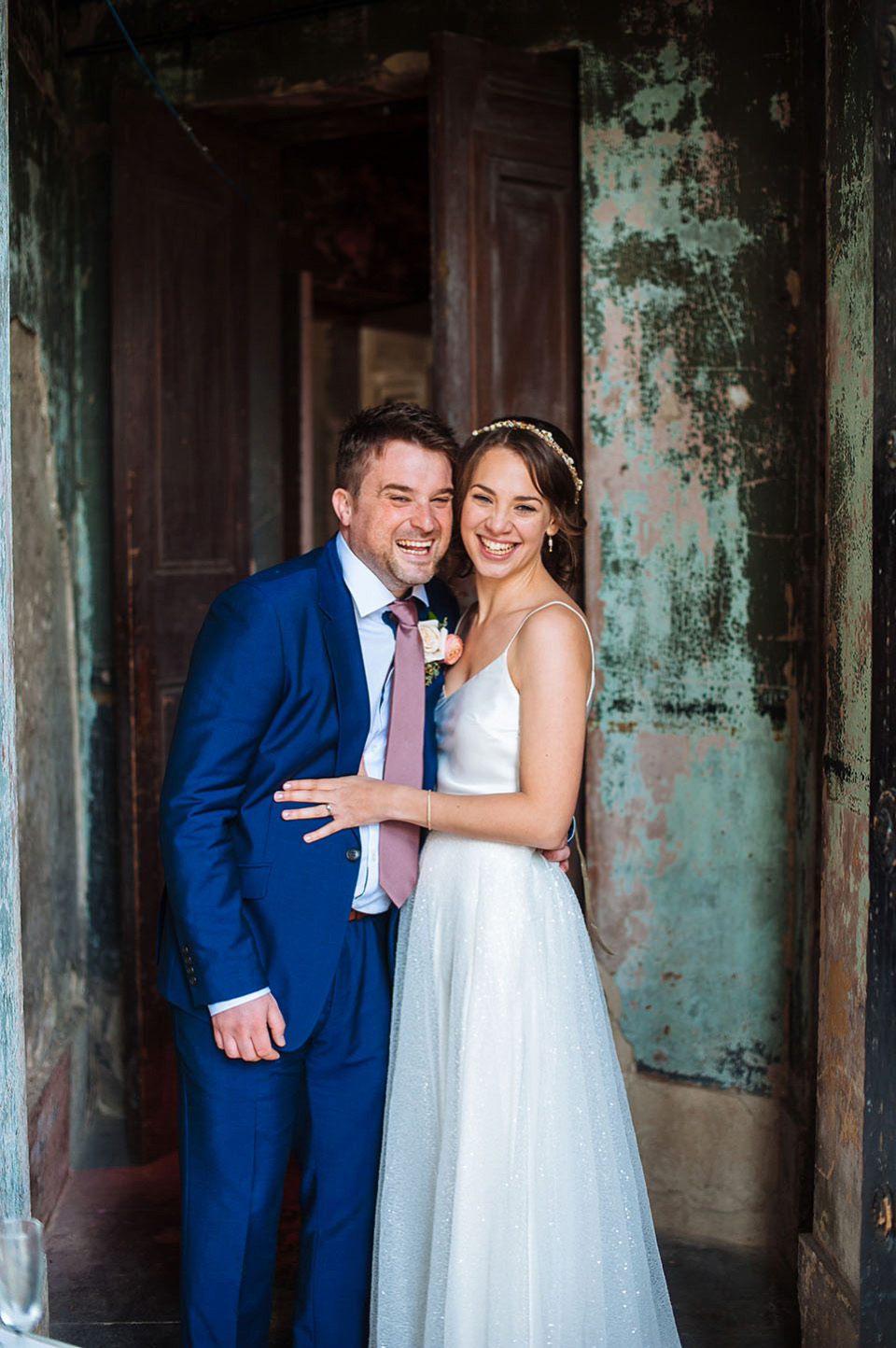 charlie brear, sequin wedding dress, the asylum peckham, london bride, london weddings, angela ward-brown photography