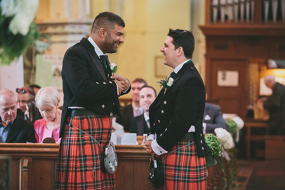 An elegant Halfpenny London dress for an Art Deco and Celtic inspired wedding.  Photography by McKinley Rodgers.