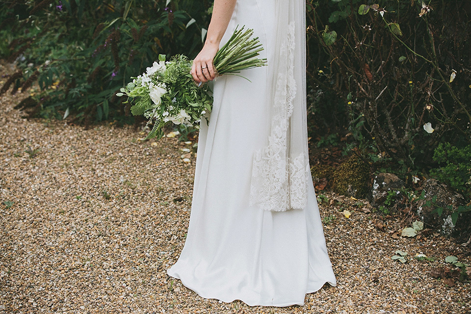 An elegant Halfpenny London dress for an Art Deco and Celtic inspired wedding.  Photography by McKinley Rodgers.