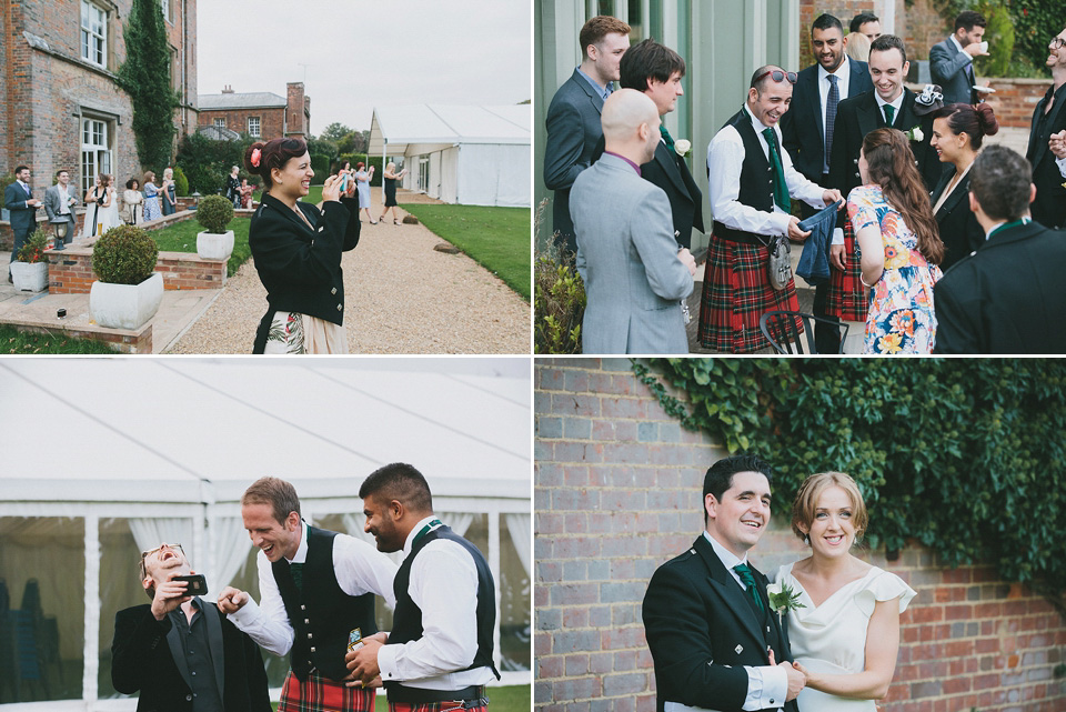 An elegant Halfpenny London dress for an Art Deco and Celtic inspired wedding.  Photography by McKinley Rodgers.