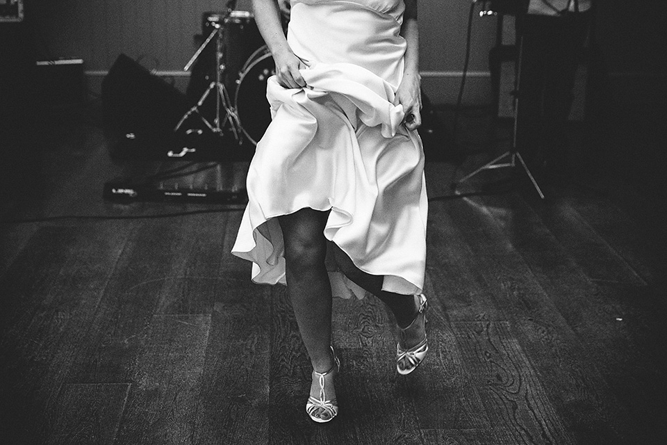 An elegant Halfpenny London dress for an Art Deco and Celtic inspired wedding.  Photography by McKinley Rodgers.