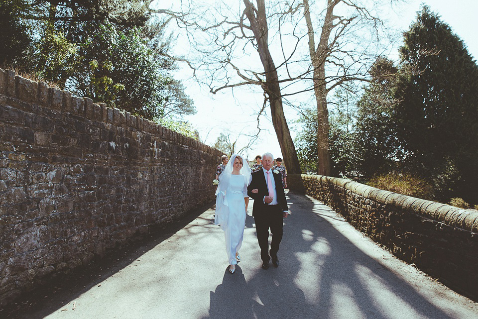 1960s vintage wedding dress, 1960s vintage wedding veil, broughton hall estate skipton wedding venue, shutter go click wedding photography, lovemydress bride, vintage wedding, 1960s vintage wedding, pouffy veil