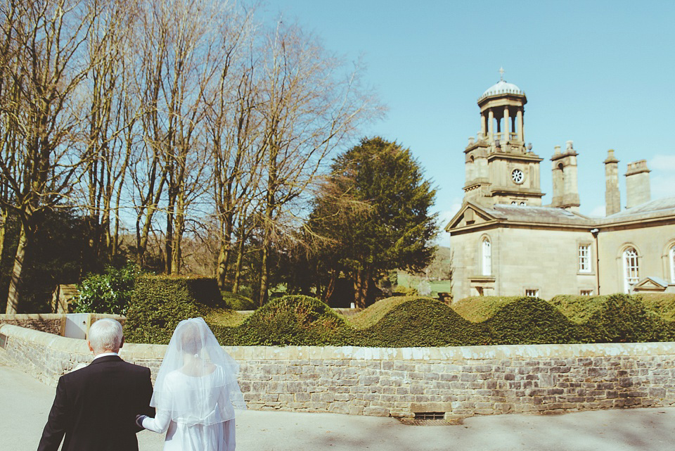 1960s vintage wedding dress, 1960s vintage wedding veil, broughton hall estate skipton wedding venue, shutter go click wedding photography, lovemydress bride, vintage wedding, 1960s vintage wedding, pouffy veil