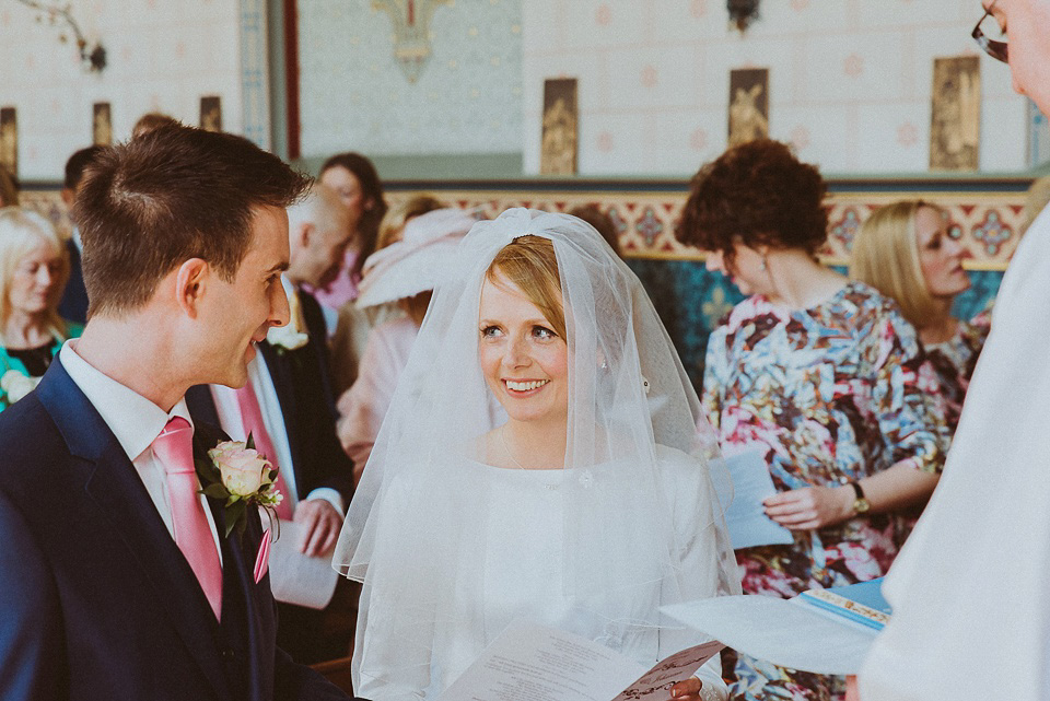 1960s vintage wedding dress, 1960s vintage wedding veil, broughton hall estate skipton wedding venue, shutter go click wedding photography, lovemydress bride, vintage wedding, 1960s vintage wedding, pouffy veil