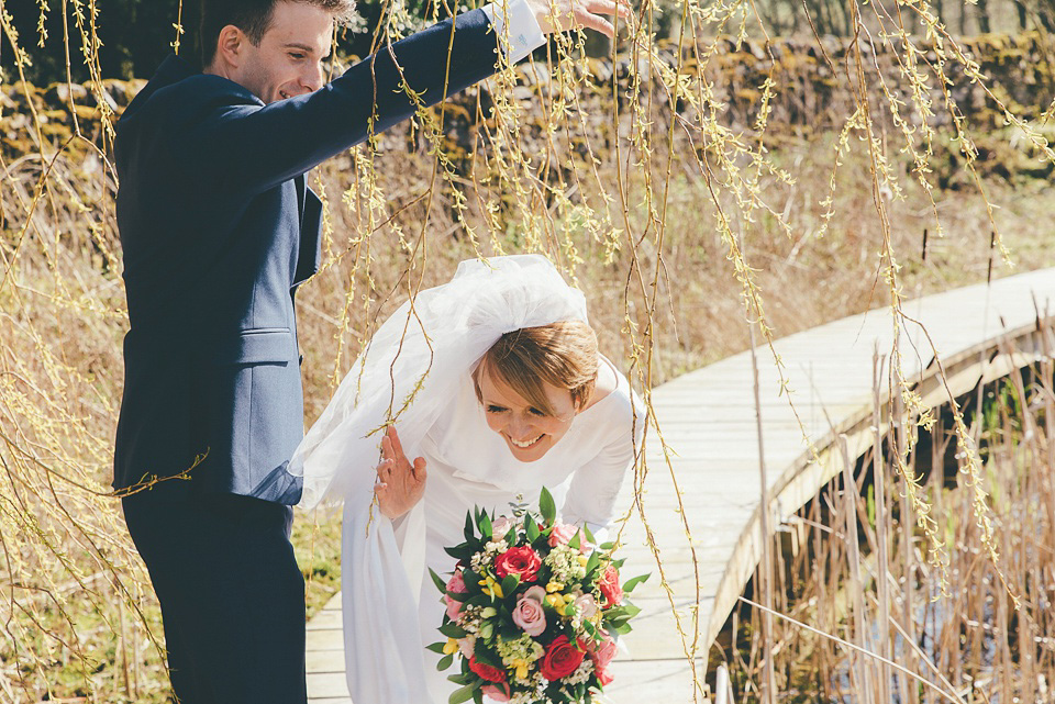 1960s vintage wedding dress, 1960s vintage wedding veil, broughton hall estate skipton wedding venue, shutter go click wedding photography, lovemydress bride, vintage wedding, 1960s vintage wedding, pouffy veil