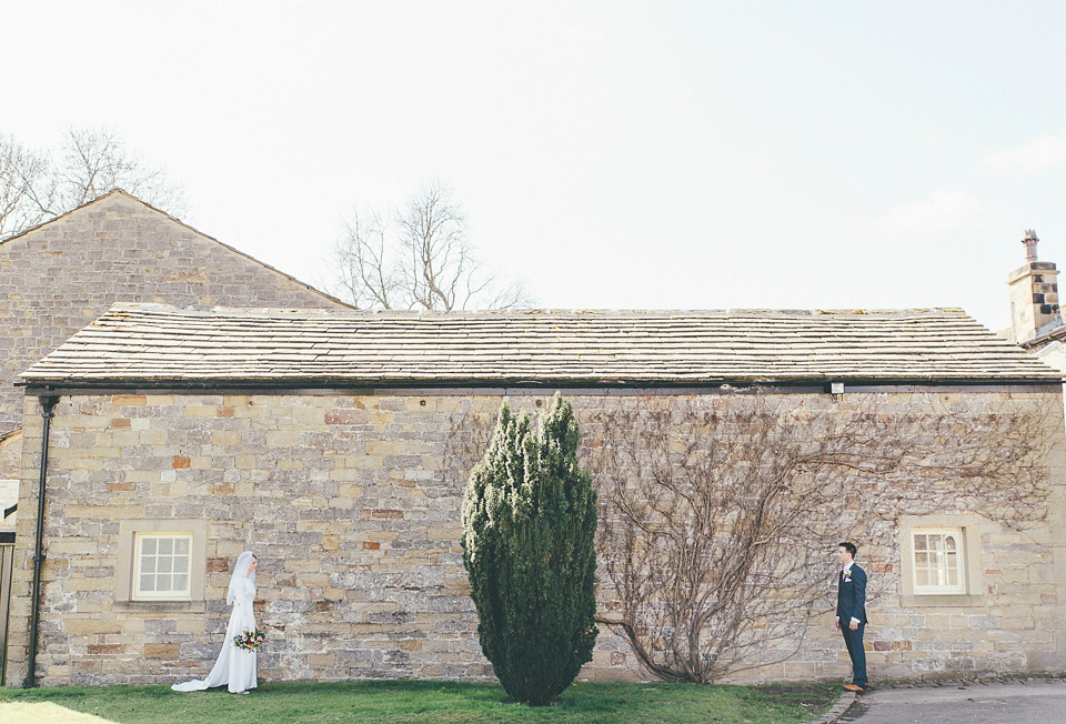 1960s vintage wedding dress, 1960s vintage wedding veil, broughton hall estate skipton wedding venue, shutter go click wedding photography, lovemydress bride, vintage wedding, 1960s vintage wedding, pouffy veil