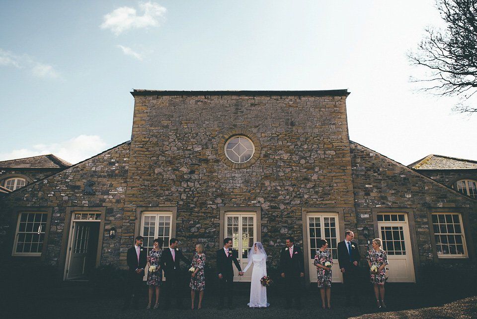 1960s vintage wedding dress, 1960s vintage wedding veil, broughton hall estate skipton wedding venue, shutter go click wedding photography, lovemydress bride, vintage wedding, 1960s vintage wedding, pouffy veil