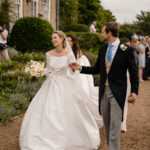 Real bride wearing Jesus Peiro wedding dress