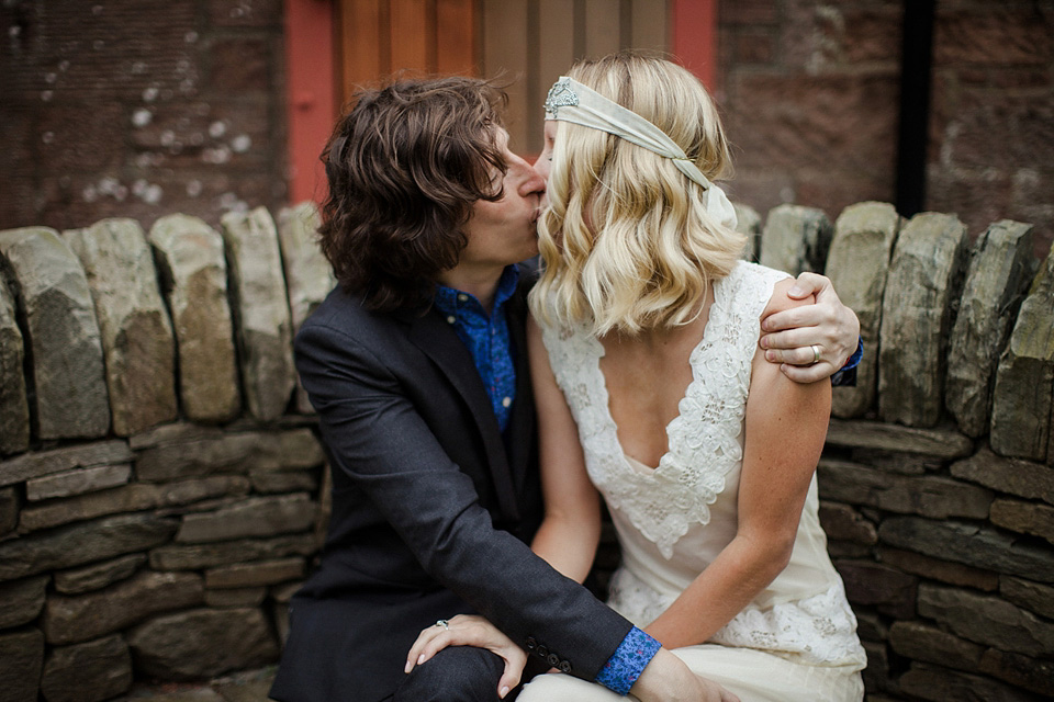 boho bride, elopement, woodland elopement, scottish wedding, flannels australia wedding dress, christopher currie photography, intimate outdoor wedding, humanist wedding, handfasting ribbons