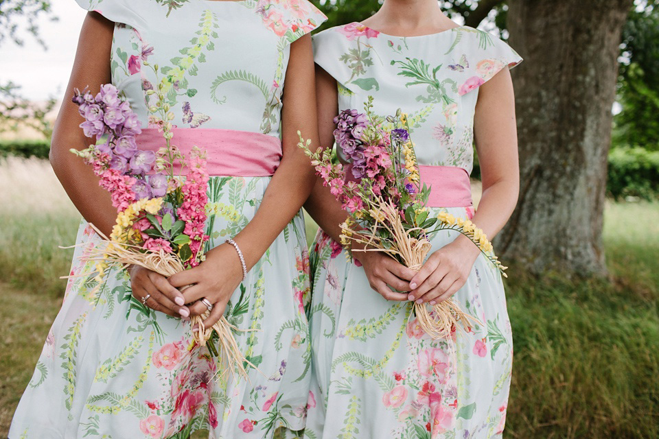 village hall wedding, orchard weddings, maggie sottero, joanna brown photography, 1950s style wedding dress, ted baker bridesmaids dresses, floral bridesmaids dress