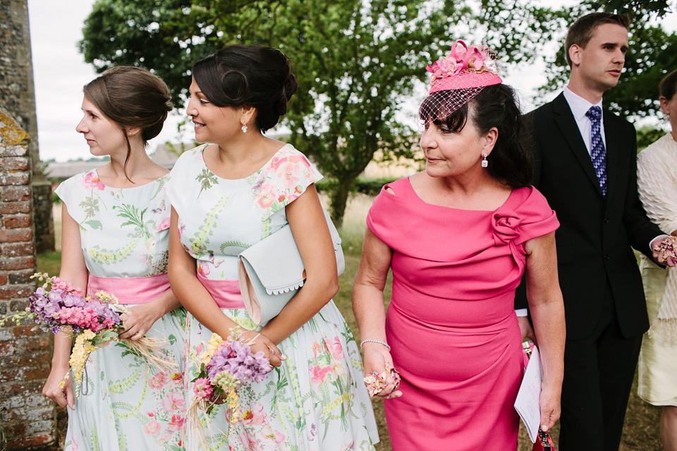 village hall wedding, orchard weddings, maggie sottero, joanna brown photography, 1950s style wedding dress, ted baker bridesmaids dresses, floral bridesmaids dress