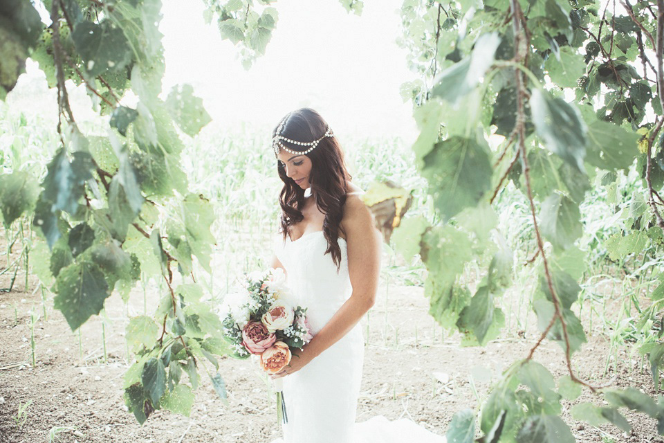 Boho Luxe wedding, Lewes Castle wedding ceremony, barn wedding, boho bride, bohemian bride, pastel paper pom poms, maryanneweddings.com Photography